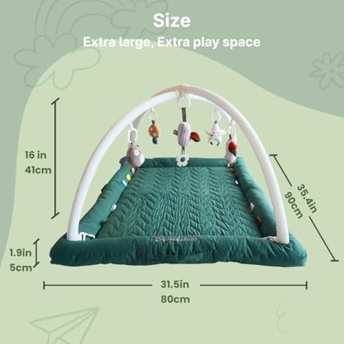 CooCooBaby Play Gym with 5 Sensory Toys
