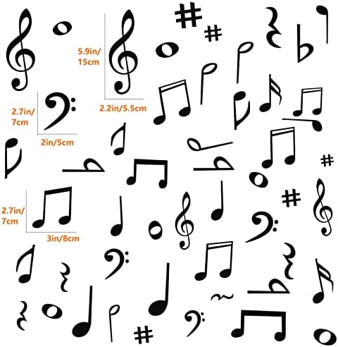 Musical Note Wall Decals for Classroom and Home Decor