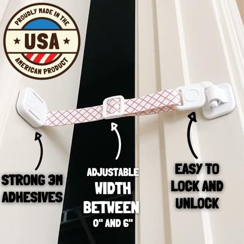 Door Buddy Adjustable Baby Proof Door Strap for Cats - Caramel