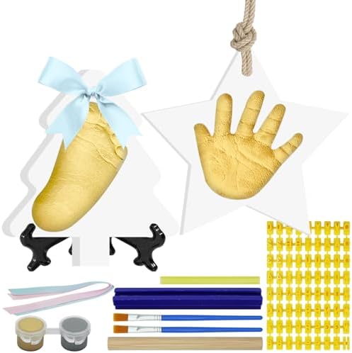 Baby Hand Footprint Keepsake Kit - Personalized Ornament for Newborn Baby Shower Pet Paw Print