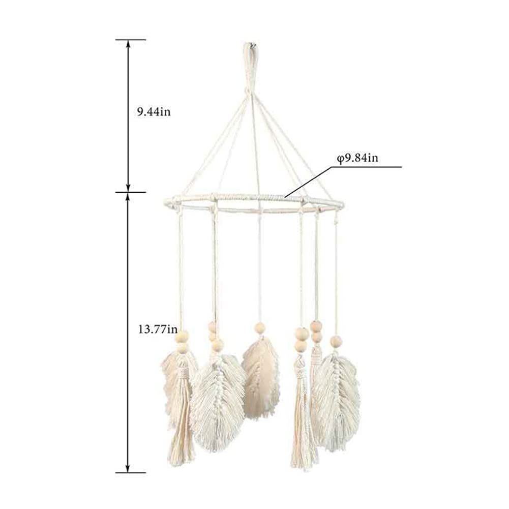 Boho Crib Mobile Wall Hanging Woven Tapestry Decor