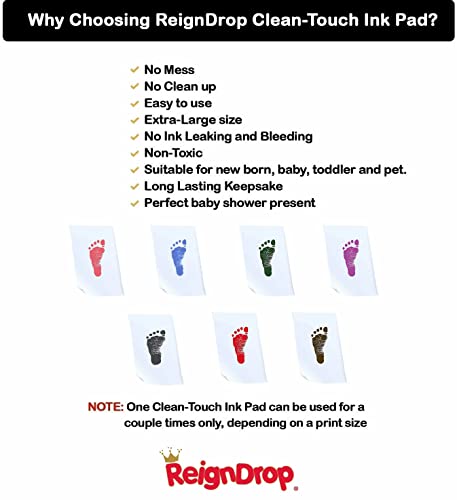ReignDrop Inkless Large Clean Touch Ink Pad Kit