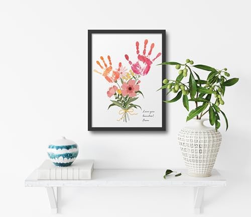 TwoDays Flower Bouquet Handprint Art Kit