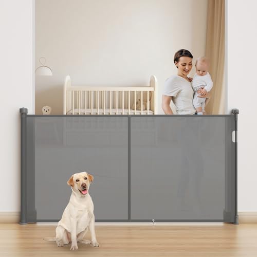 Cylrod 71 Inch Extra Wide Retractable Baby Gate