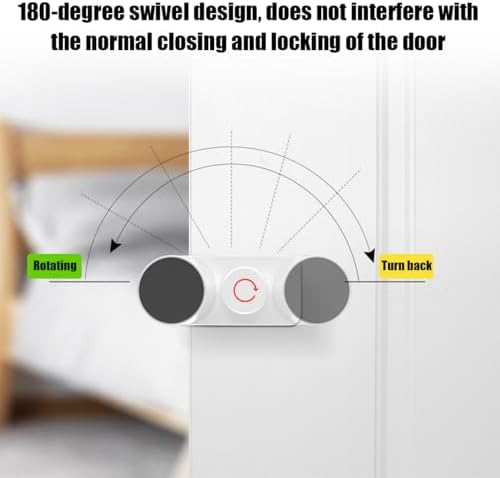 Kytasryl Door Pinch Guard 3PCS Baby Proofing Door Stopper with 180 Rotating Self Adhesive Base
