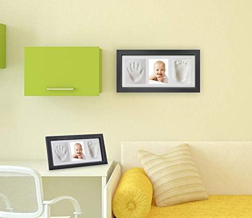 Baby Hand and Footprint Kit with Frame for Newborns - Black