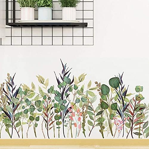 Amaonm Removable Green Plants Wall Decal Decor