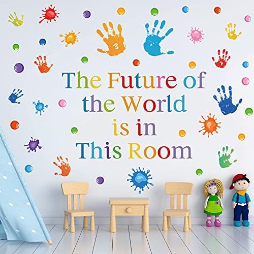 Colorful Inspirational Quotes Wall Decals for Kids Classroom and Bedroom