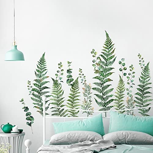 Amaonm Removable Green Leaves Wall Decals DIY