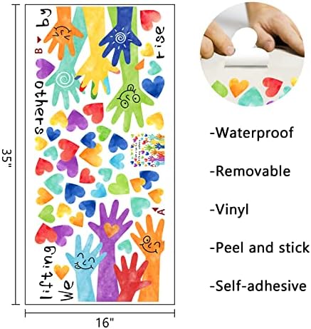 Mfault Inspirational We Rise Wall Decals Stickers for Kids Room Decor