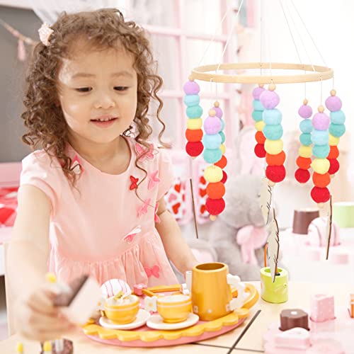 Felt Wind Chime Adorable Decorative Hanging Pendant for Home and Room Decor