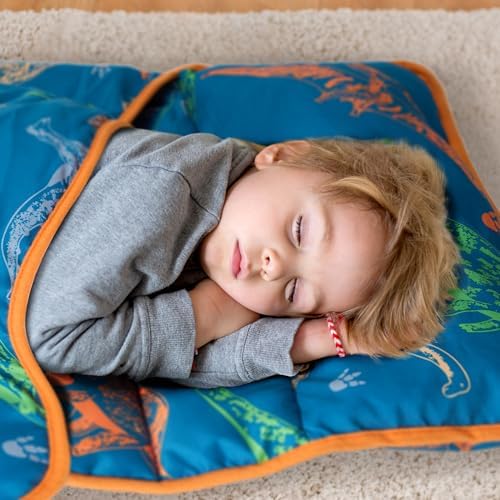Deppon Toddler Nap Mat with Pillow and Blanket