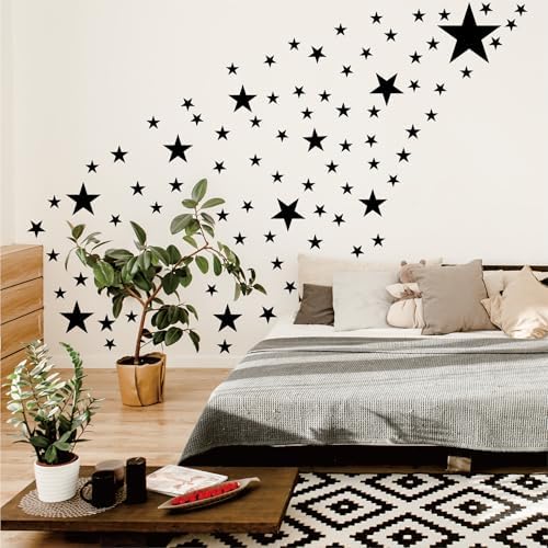 Black Star Wall Decals for Kids Bedroom Decor 1