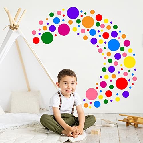 Colorful Polka Dot Wall Decals for Kids Room Decor