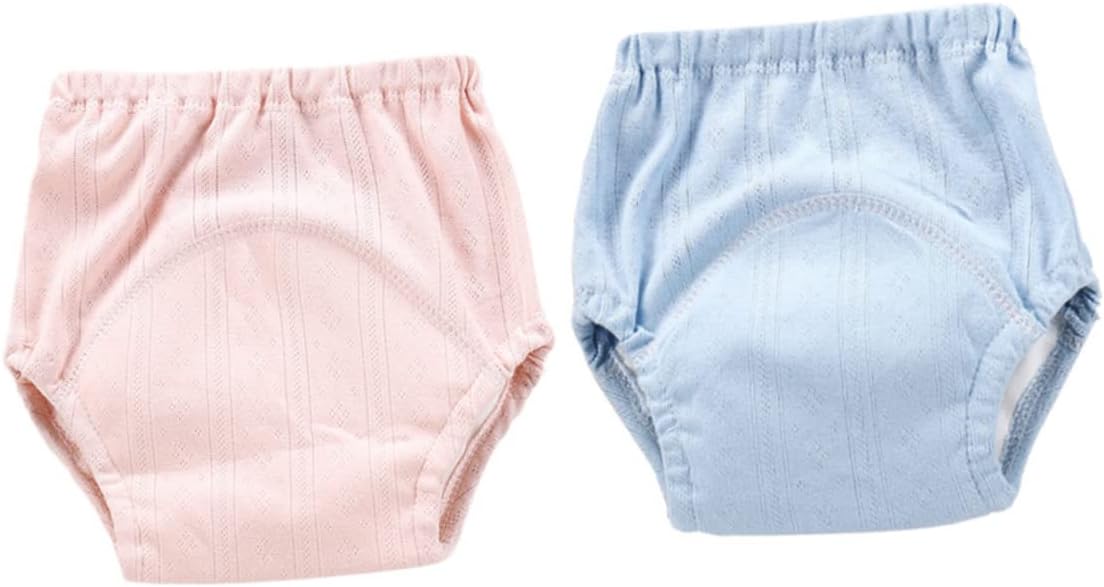 2 Pack Baby Training Pants Cotton Reusable Diaper Covers for Potty Training