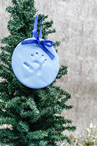 Tiny Ideas Baby Handprint Footprint Keepsake Ornament Kit Blue