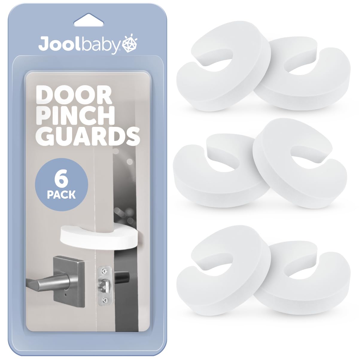 Jool Baby Door Pinch Guards 6 Pack Soft Foam Child Safety