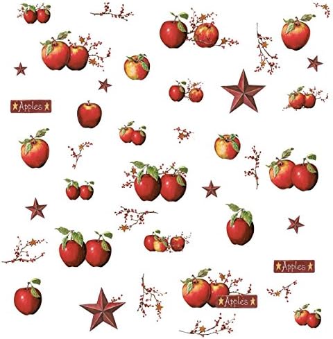 RoomMates RMK1570SCS Rustic Country Apples Peel and Stick Wall Decals 1