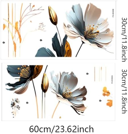 Spring Wall Decals with Flowers and Butterfly Design