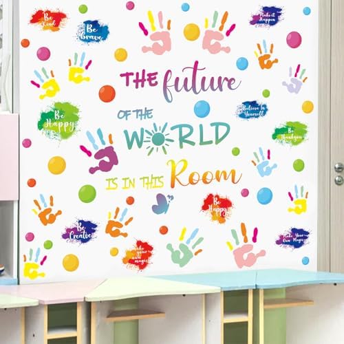 Colorful Inspirational Wall Decals for Classroom Decor