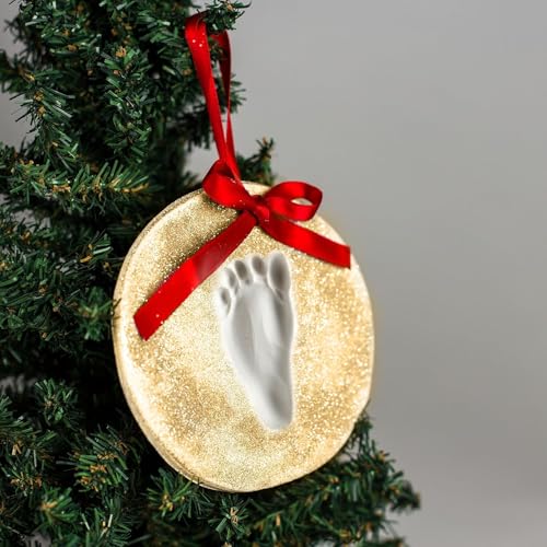 Babys First Christmas Gold Glitter Ornament Kit