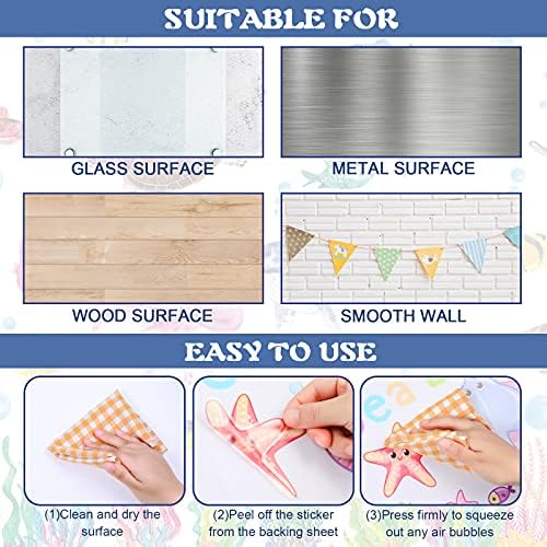 114 Piece Ocean Fish Wall Decals - Under The Sea Decor