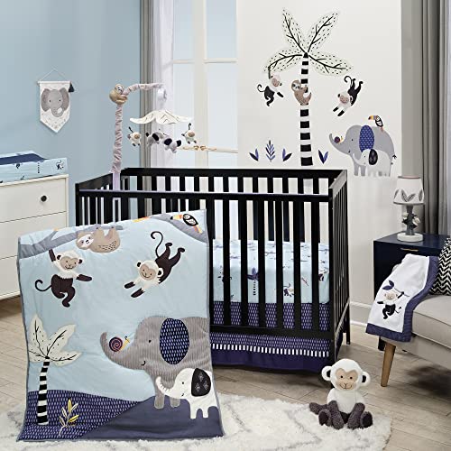 Lambs Ivy Gray Animals Musical Mobile Soother Toy