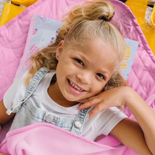 Wildkin Modern Kids Nap Mat with Pillow and Elastic Straps - Butterfly Garden