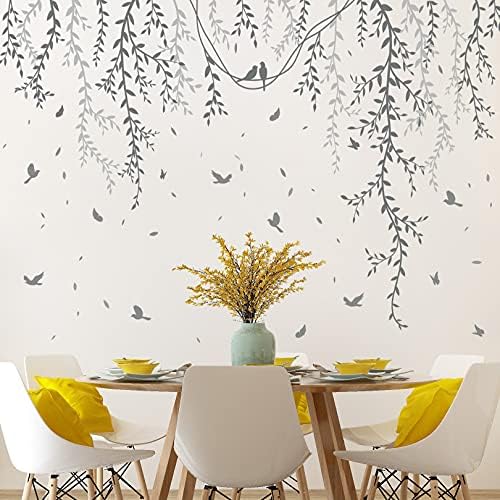 Spring Willow Branch Wall Stickers for Kids