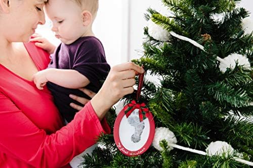 Pearhead Babyprints Double-Sided Christmas Ornament with Ink Pad Pack of 2