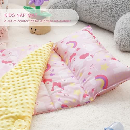 Bunnikins Clover Toddler Nap Mat with Pillow