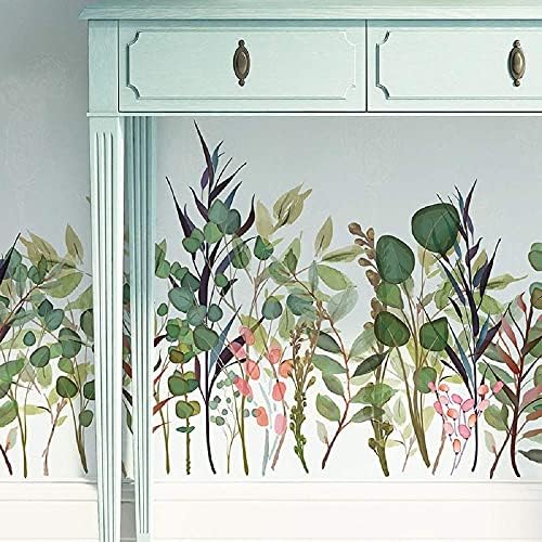 Amaonm Removable Green Plants Wall Decal Decor