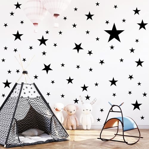 Black Star Wall Decals for Kids Bedroom Decor 1