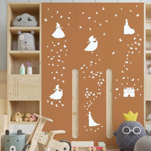 Glow in The Dark Princess Castle Wall Sticker Set
