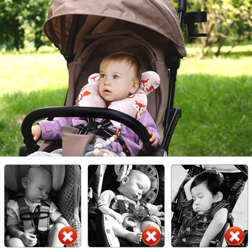 vocheer Baby Travel Pillow Upgraded Head Neck Support