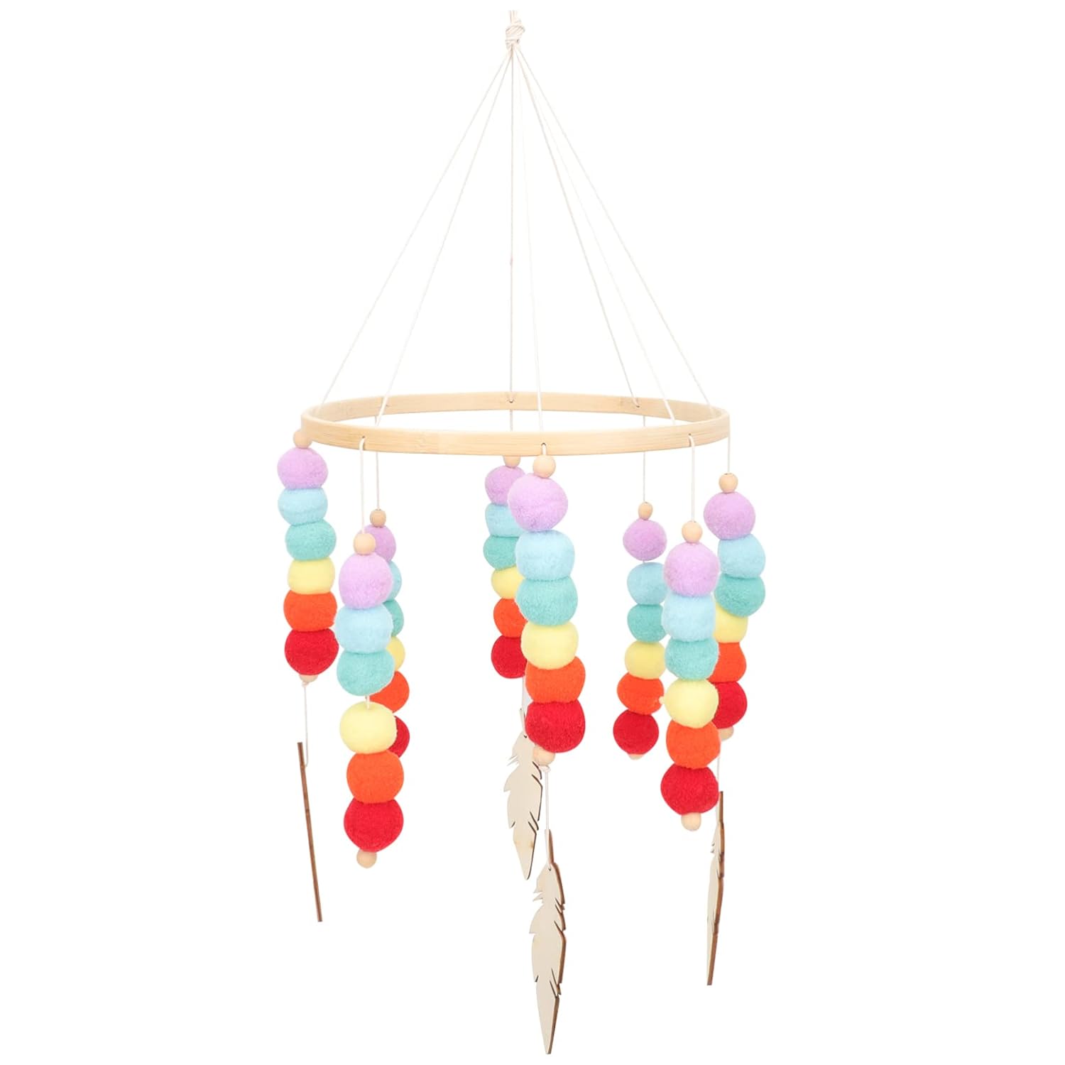 Felt Wind Chime Adorable Decorative Hanging Pendant for Home and Room Decor