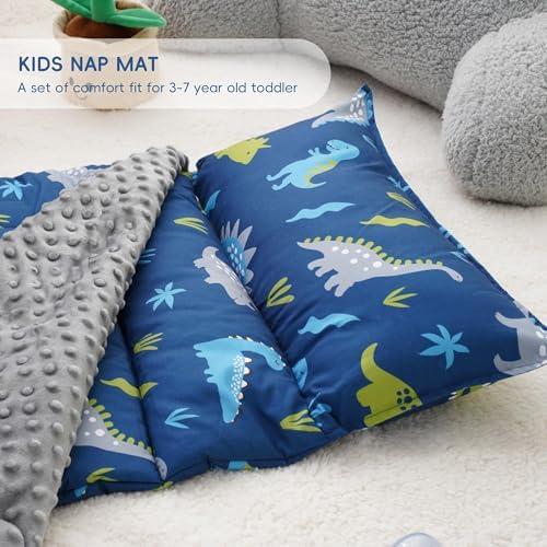 Bunnikins Clover Toddler Nap Mat with Pillow 1