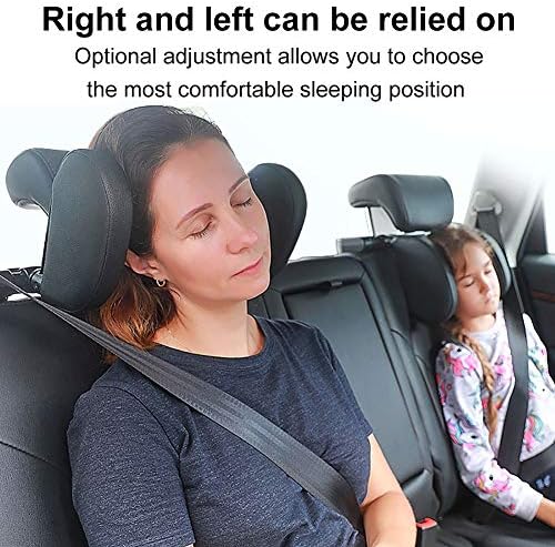 Car Headrest Pillow with 180 Degree Adjustment for Kids and Adults