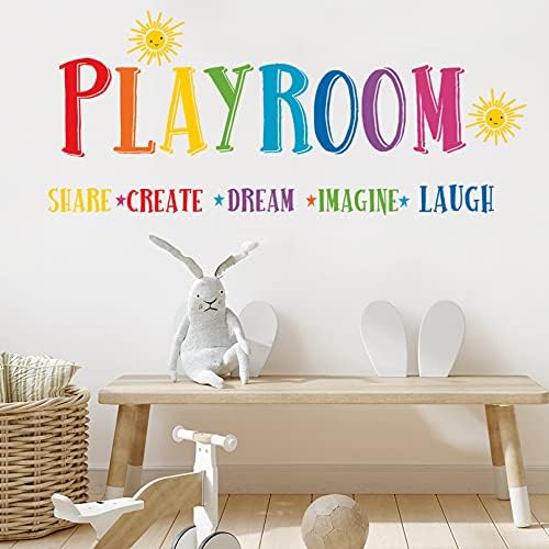Mfault Large Playroom Rule Wall Decals Stickers