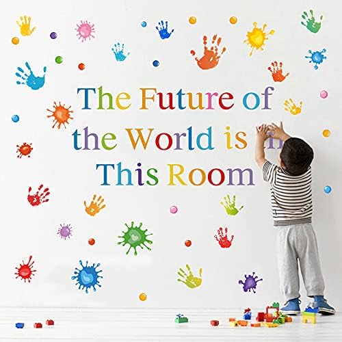 Colorful Inspirational Quotes Wall Decals for Kids Classroom and Bedroom