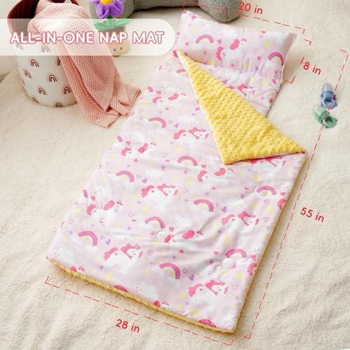 Bunnikins Clover Toddler Nap Mat with Pillow
