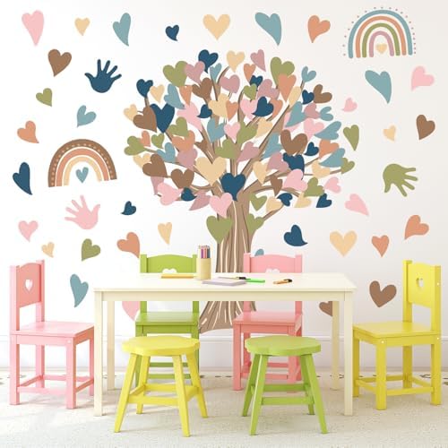 Boho Tree Wall Stickers for Classroom Decor