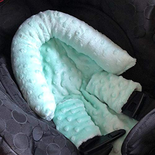 Culclendy Baby Head Support Pillow with Strap Covers