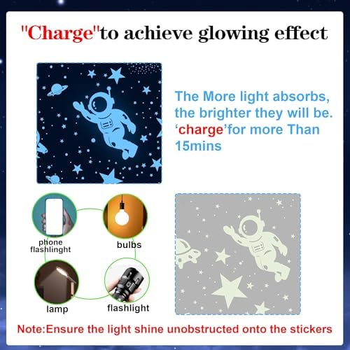 Glowing Stars for Kids Bedroom 530PCS Night Sky Wall Stickers