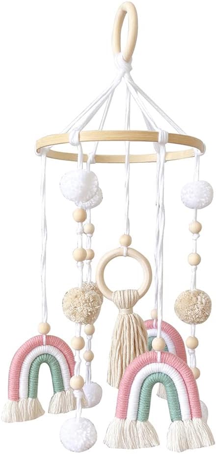 Eforcase Macrame Baby Mobile for Crib