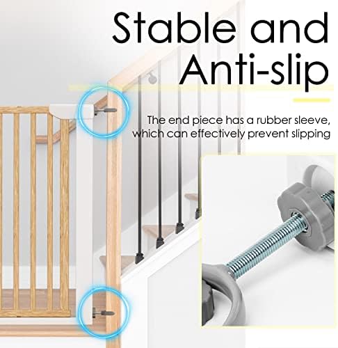 ThinkPet Dog Gate Y Spindle Rod 95mm 2Pcs - White