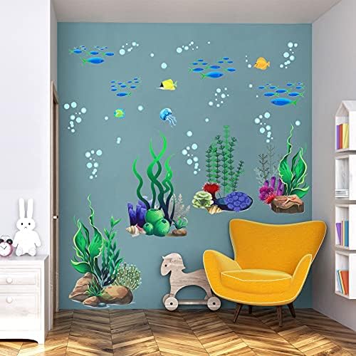 Zonon Under The Sea Wall Decals Coral Reef and Seaweed