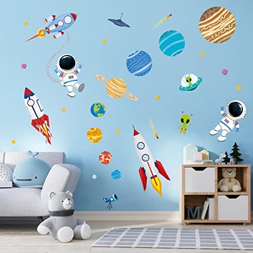 Decalmile Outer Space Wall Decals for Baby Nursery