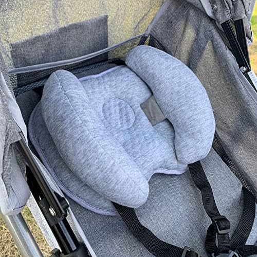 Yufiova Upgrade 2 in 1 Baby Travel Pillow - Banana Shape Adjustable Head Neck Support Car Seat Insert Pillow for Kids