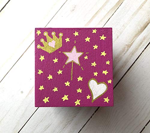 My First Tzedakah Box and Mezuzah Set Princess Design Baby Gift
